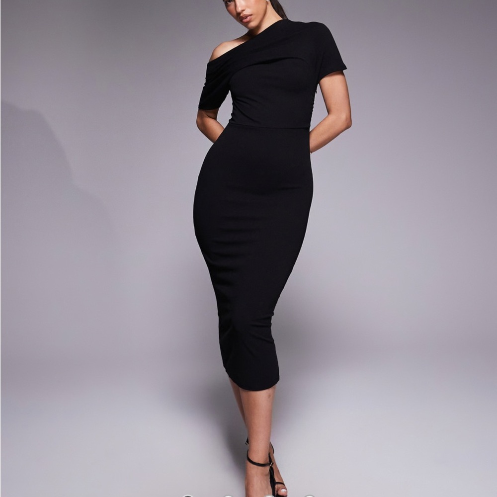 ASOS Black One-Shoulder Dress